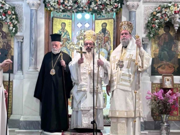 Ο Χίου Μάρκος στην εορτή των Αγίων Αναργύρων στην Ι. Μ.Ν. Ιωνίας.